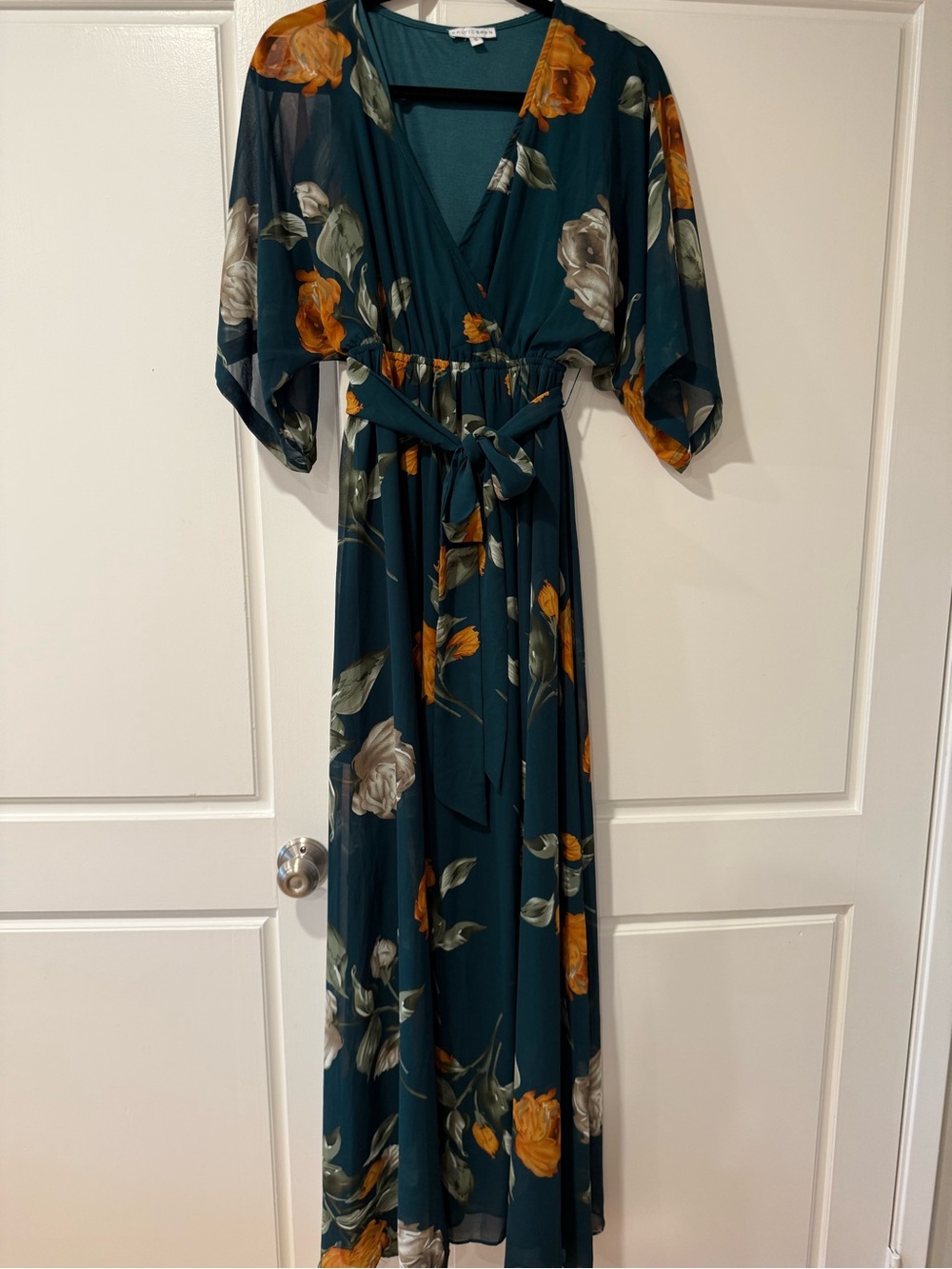 Baltic Born Forest green Floral V-Neck Maxi Dress - Picture 2 of 9